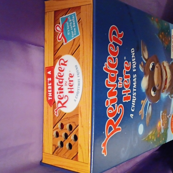 New Reindeer In Here A Christmas Friend Book and Plush Reindeer - Picture 3 of 7